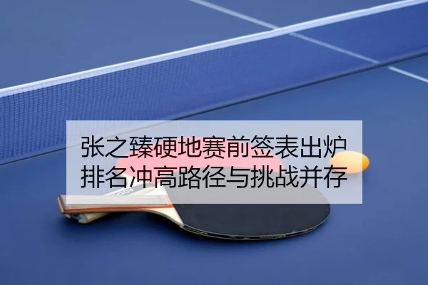 张之臻硬地赛前签表出炉 排名冲高路径与挑战并存